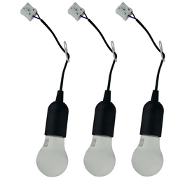 LED-Leuchtmittel, E27, 3 Stück, inkl. Baufassung