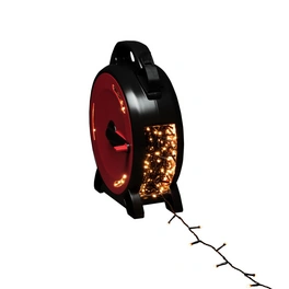 LED-Lichterkette, schwarz/rot, Kabellänge: 65,93 m