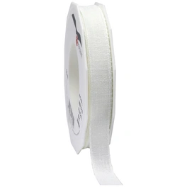 Leinenband, Polyester, Länge: 1500 cm, weiß