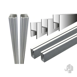 Leisten, für Aluminium Komposit Panel System Zäune, BxH: 14 x 180 cm