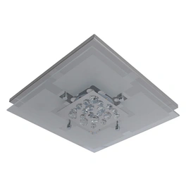 LED-Deckenleuchte »Chur«, ∅xH: 30 x 4,7 cm, Metall/Glas