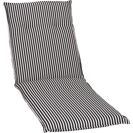 Liegenauflage »Turin«, schwarz/weiß, Streifen, BxL: 58 x 191 cm