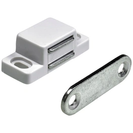 Magnetschnäpper, Kunststoff / Stahl, weiß