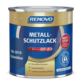 Metallschutzlack hochglänzend, enzianblau RAL 5010