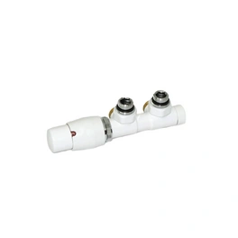 Mittenanschlussgarnitur »Twins Eck«, weiß, inkl. Klemmset für 15 mm CU-Rohr (Kupferrohr), G1/2 Zoll