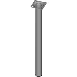 Möbelfuß, Ø: 30 mm, weißaluminium