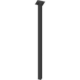 Möbelfuß, Vierkantfuß 25x25 mm, Höhe: 700 mm, schwarz