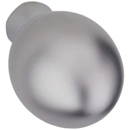 Möbelknopf, rund, Ø 17 x 28 mm, aluminiumfarben, Zinkdruckguss