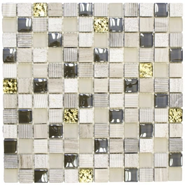 Mosaikfliese »HQ«, BxL: 30 x 30 cm, Wandbelag
