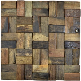 Mosaikfliese »Wood«, BxL: 30 x 30 cm, Wandbelag