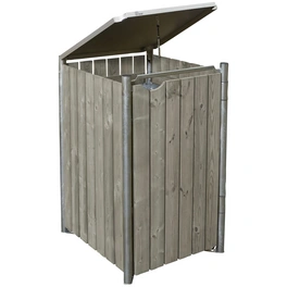 Mülltonnenbox, aus Holz, 70x115x81cm (BxHxT), 240 Liter