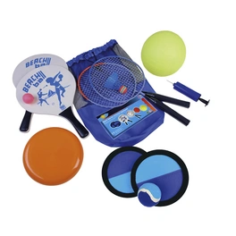 Outdoor Spiele-Set, Plastik, blau/orange/grün/weiß