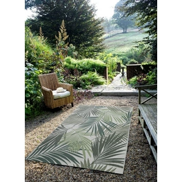 Outdoor-Teppich »Naturalis«, BxL: 170 x 120 cm, palm leaf/grün/grau/braun