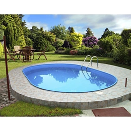 Ovalpool-Set Ovalformbeckenset , oval, BxLxH: 360 x 623 x 120 cm