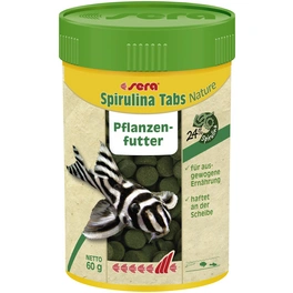 Pflanzenfutter »Spirulina Tabs Nature«, Aqua, 100 ml (60g), geeignet für Aquarientiere