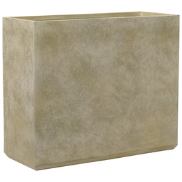 Pflanzgefäß »RockLine Bordon«, Fiberglas, beige, rechteckig