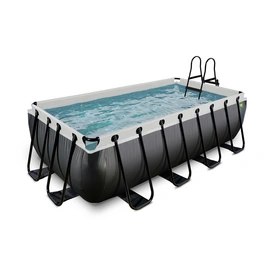 Pool »Black Leather Pools«, Breite: 250 cm, 7020 l, schwarz