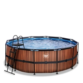 Pool »Wood Pools«, Ø: 427 cm, 14758 l, braun