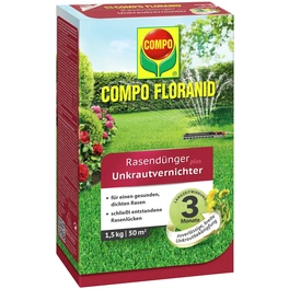 Rasendünger & Unkrautvernichter »FLORANID«, 1,5 kg für 50 m², schützt vor Unkraut