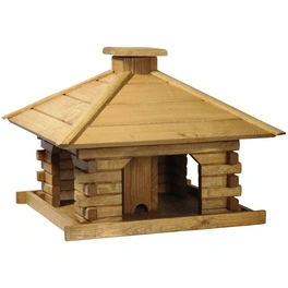 Rustikales Vogelhaus mit Holzdach