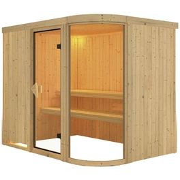 Sauna »Elva 4«, für 3 Personen, ohne Ofen
