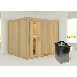 Sauna »Jöhvi«, inkl. 9 kW Saunaofen mit integrierter Steuerung, für 4 Personen