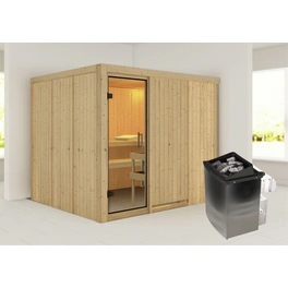 Sauna »Jöhvi«, inkl. 9 kW Saunaofen mit integrierter Steuerung, für 4 Personen