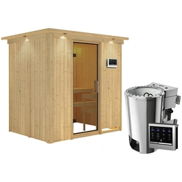 Sauna »Kircholm«, inkl. 3.6 kW Saunaofen mit externer Steuerung, für 3 Personen