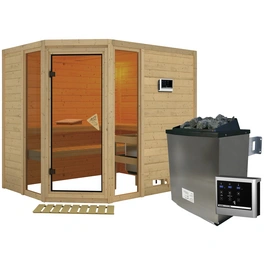 Sauna »Kohila 3«, inkl. 9 kW Saunaofen mit externer Steuerung, für 4 Personen