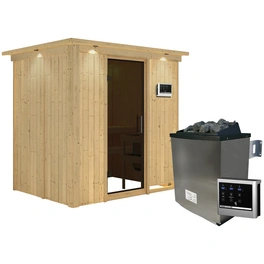 Sauna »Kothla«, inkl. 9 kW Saunaofen mit externer Steuerung, für 3 Personen