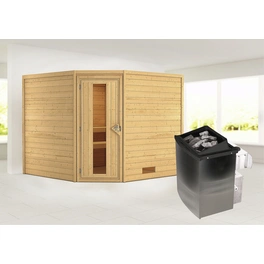 Sauna »Leona«, inkl. 9 kW Saunaofen mit integrierter Steuerung, für 4 Personen