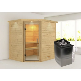 Sauna »Mia«, inkl. 9 kW Saunaofen mit integrierter Steuerung, für 3 Personen