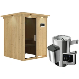 Sauna »Ogershof«, inkl. 3.6 kW Saunaofen mit externer Steuerung, für 3 Personen