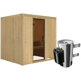 Sauna »Olai«, inkl. 3.6 kW Saunaofen mit integrierter Steuerung, für 3 Personen