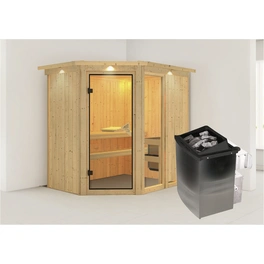 Sauna »Paide 1«, inkl. 9 kW Saunaofen mit integrierter Steuerung, für 3 Personen