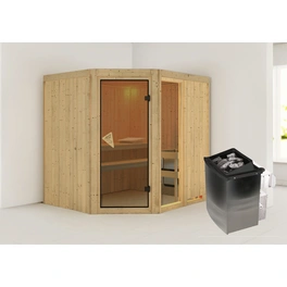 Sauna »Paide 2«, inkl. 9 kW Saunaofen mit integrierter Steuerung, für 3 Personen