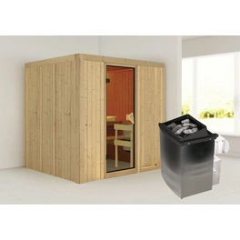 Sauna »Rakvere«, inkl. 9 kW Saunaofen mit integrierter Steuerung, für 3 Personen