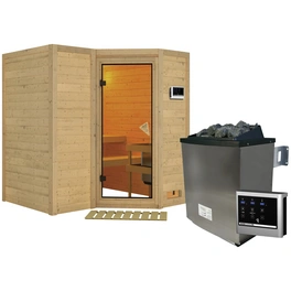 Sauna »Riga 1«, inkl. 9 kW Saunaofen mit externer Steuerung, für 3 Personen
