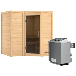 Sauna »Riga 1«, inkl. 9 kW Saunaofen mit integrierter Steuerung, für 3 Personen