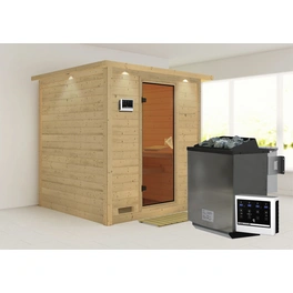 Sauna »Sindi«, inkl. 9 kW Bio-Kombi-Saunaofen mit externer Steuerung, für 4 Personen