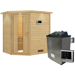 Sauna »Svea«, inkl. 9 kW Saunaofen mit externer Steuerung, für 3 Personen