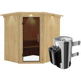 Sauna »Talsen«, inkl. 3.6 kW Saunaofen mit integrierter Steuerung, für 3 Personen
