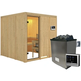 Sauna »Valga«, inkl. 9 kW Saunaofen mit externer Steuerung, für 4 Personen