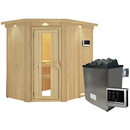 Sauna »Vijandi«, inkl. 9 kW Saunaofen mit externer Steuerung, für 3 Personen