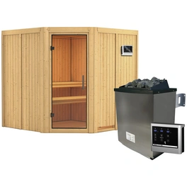 Sauna »Vöru«, inkl. 9 kW Saunaofen mit externer Steuerung, für 4 Personen