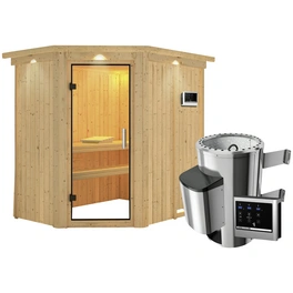 Sauna »Wenden«, inkl. 3.6 kW Saunaofen mit externer Steuerung, für 3 Personen