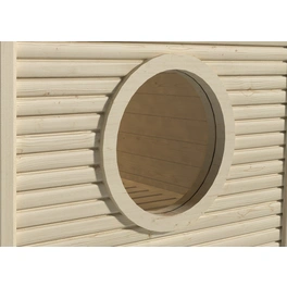 Saunafenster, Ø: 60 cm, graphit