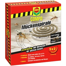 Schädlingsbekämpfung »Mückenspirale«, Naturmaterial, 5 x 2 Stk.