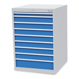 Schubladenschrank »«, BxHxT: 70,5 x 101,9 x 73,6 cm, grau/blau