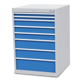 Schubladenschrank »«, BxHxT: 70,5 x 101,9 x 73,6 cm, grau/blau